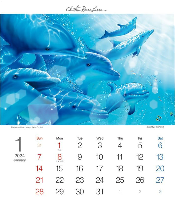 Todan 2024 Desk T Calendar Christian Riese Lassen CL24-1093