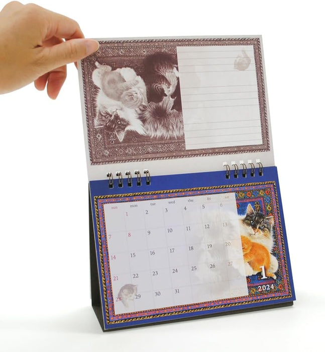 Ivory Cats 2024 Desk Calendar 1360K56070