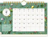 New Japan Calendar 2024 Desk Calendar Hibiya-Kadan Flower Story NK4110