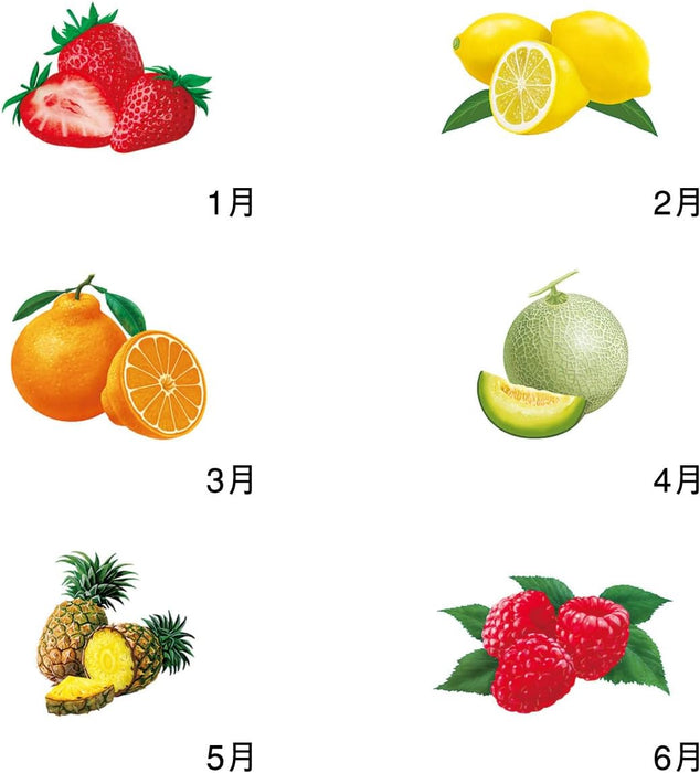 New Japan Calendar 2024 Wall Calendar Fruit Memo Calendar NK444