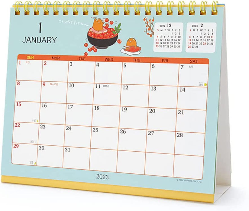 Sanrio 2023 Desktop Calendar Gudetama 3 Months 202967