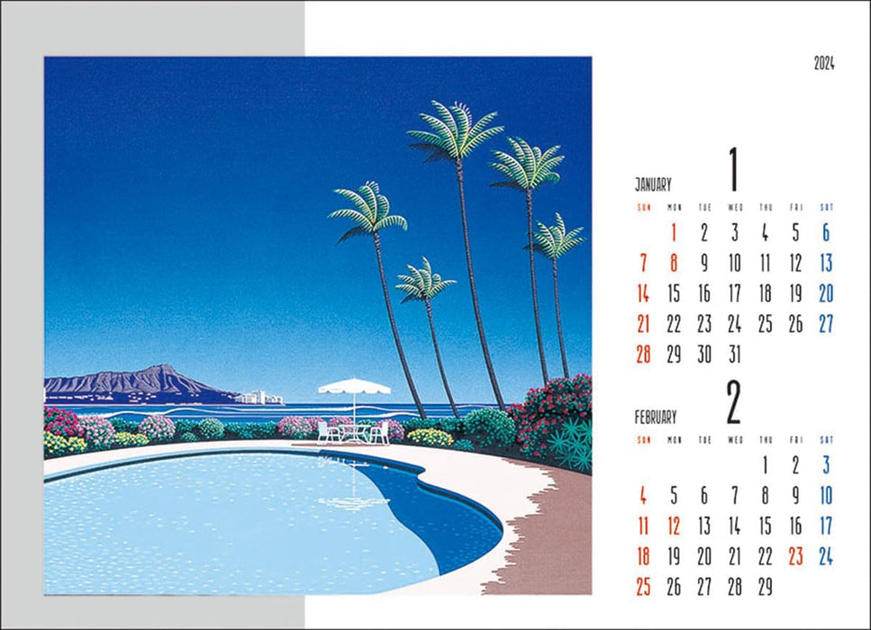 Try-X 2024 Wall Desk Calendar Hiroshi Nagai CL-470 15x20cm