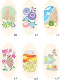New Japan Calendar 2023 Wall Calendar Japanese Style Moji Monthly Table NK168