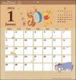 Sun-Star Stationery 2024 Winnie-the-Pooh Wall Calendar CL-69 /45 x 42cm