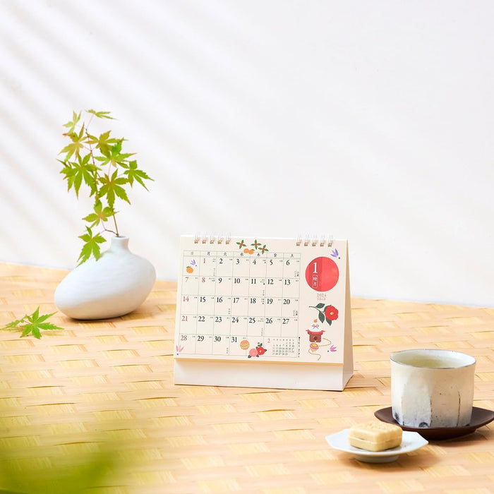 New Japan Calendar 2024 Desk Calendar Niko Goyomi NK8525