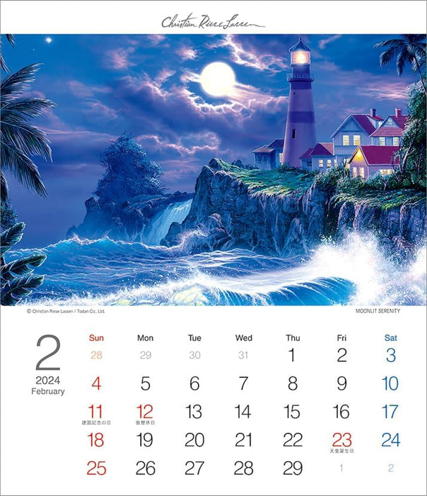 Todan 2024 Desk T Calendar Christian Riese Lassen CL24-1093