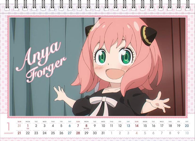 Ensky TV Anime 'SPY x FAMILY' 2024 Desk Calendar CL-013