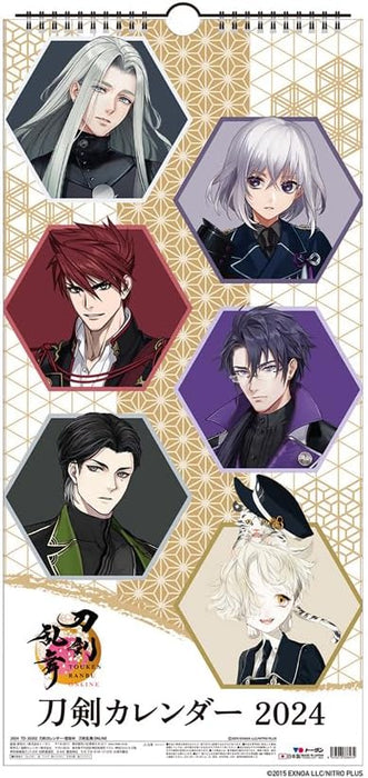 Touken Ranbu -ONLINE- 2024 Wall Calendar CL24-0801