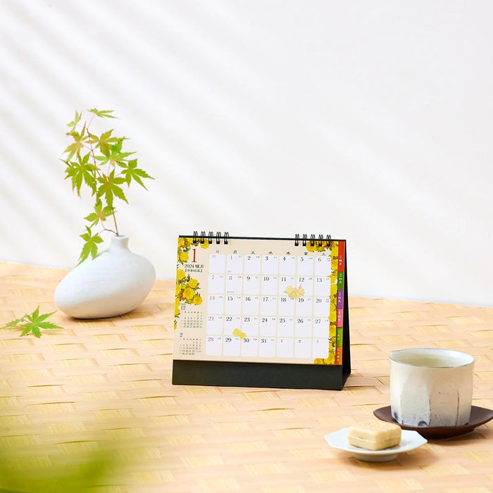 New Japan Calendar 2024 Desk Calendar Wa no Saika NK562