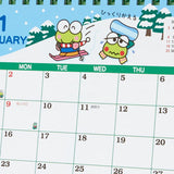 Sanrio 2023 Desktop Calendar Kero Kero Keroppi 3 Months 202975 Green