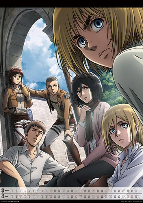 Ensky TV Anime 'Attack on Titan' 2024 Wall Calendar CL-046