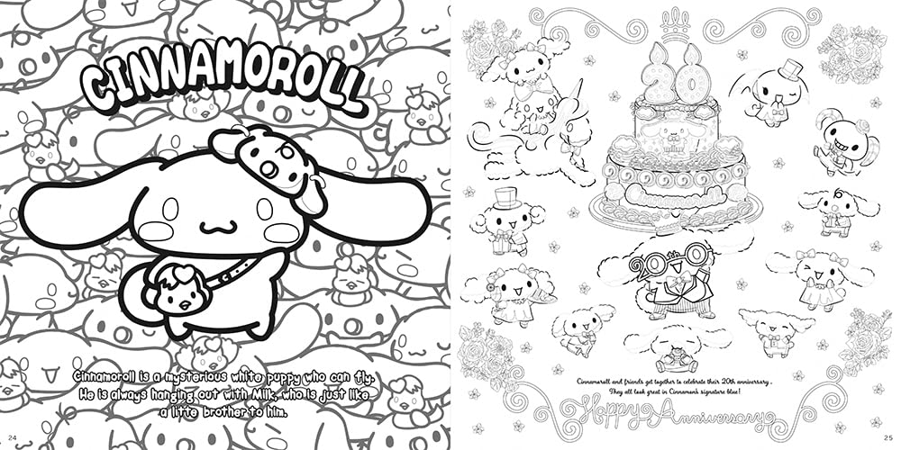 Cinnamoroll Playful Coloring Book