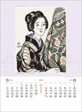 Todan 2024 Wall Calendar Yumeji Takehisa Works Collection CL24-1085