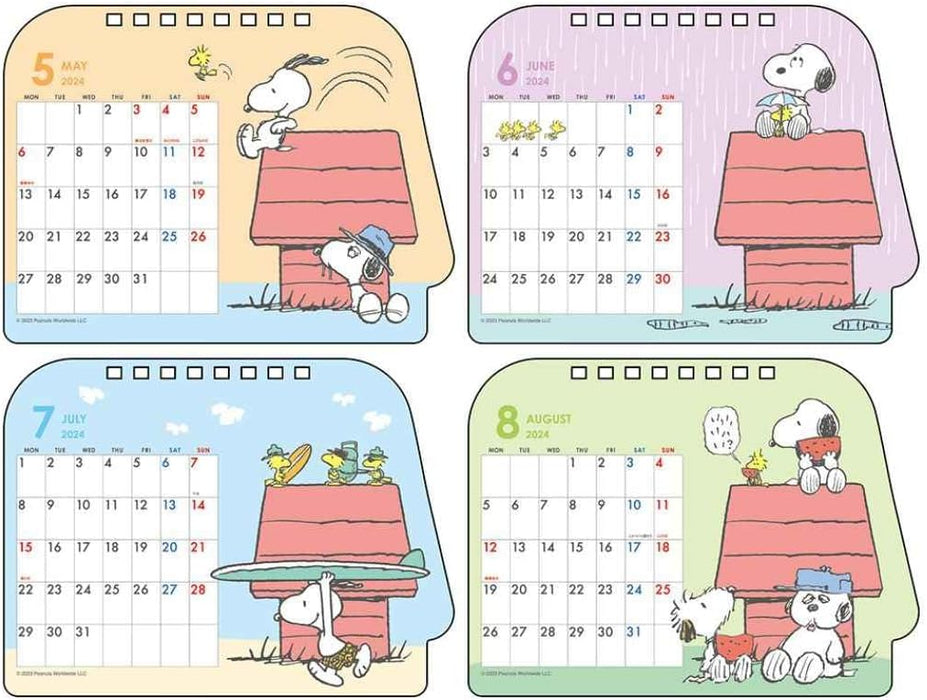 Sun-Star Stationery Snoopy 2024 Desk Calendar Snoopy S8520380