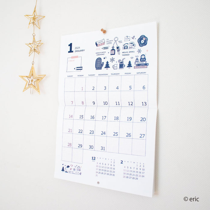 New Japan Calendar 2024 Wall Calendar eric NK4002