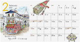 2024 Tabi no Omoide/Yoko Oshida Calendar (Desk Calendar) No.097