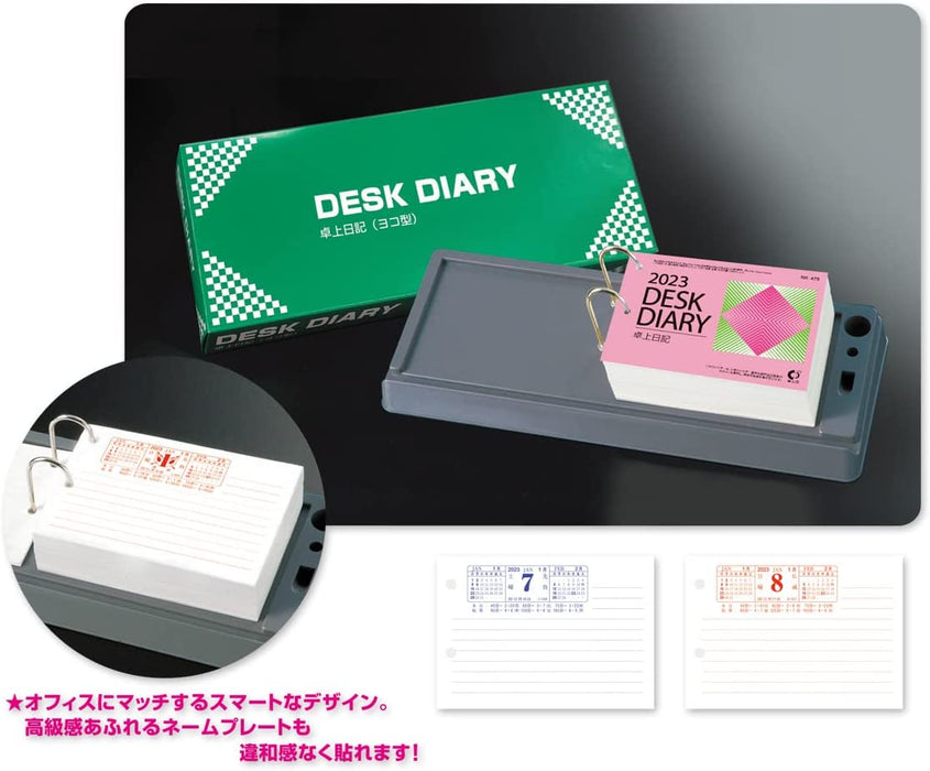 New Japan Calendar 2023 Desk Calendar Desk Diary Horizontal Type NK8475