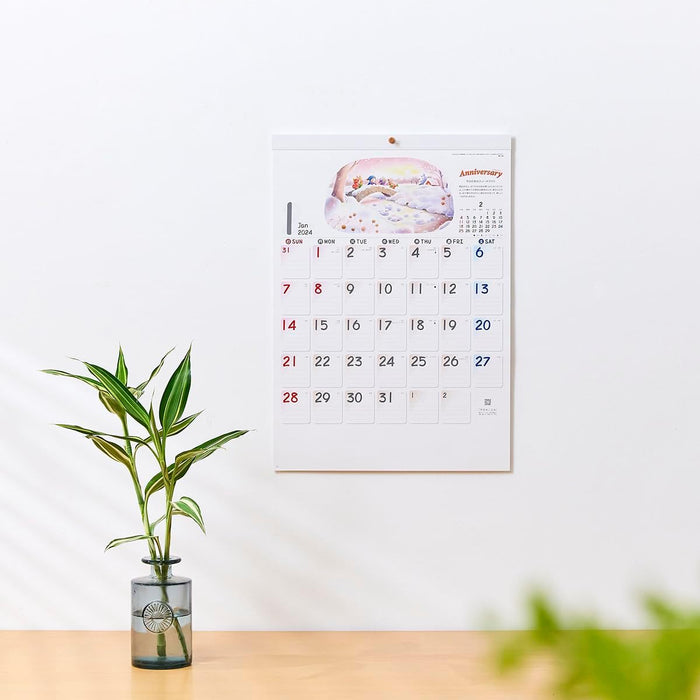 New Japan Calendar 2024 Wall Calendar Anniversary NK100