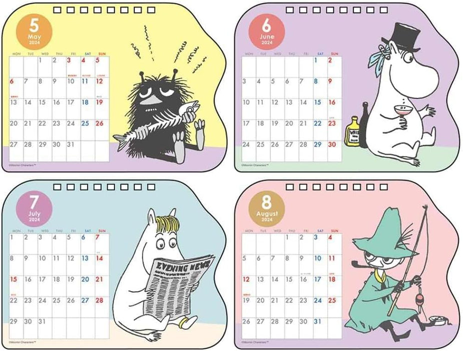 Sun-Star Stationery Moomin 2024 Desk Calendar Moomin S8520399