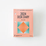 New Japan Calendar 2024 Desk Calendar Desk Diary Vertical Type Refill NK8474-4 114x80mm