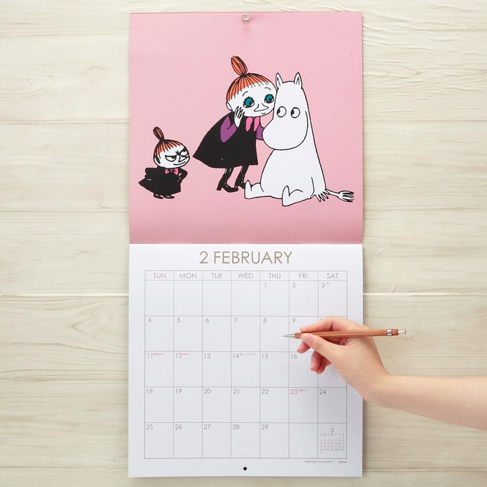 Gakken Sta:Ful 2024 Calendar Moomin Wall Calendar Square DM12011