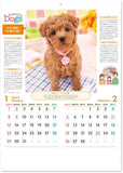 New Japan Calendar 2023 Wall Calendar Friendly Dogs NK24