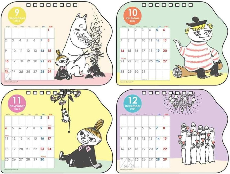 Sun-Star Stationery Moomin 2024 Desk Calendar Moomin S8520399