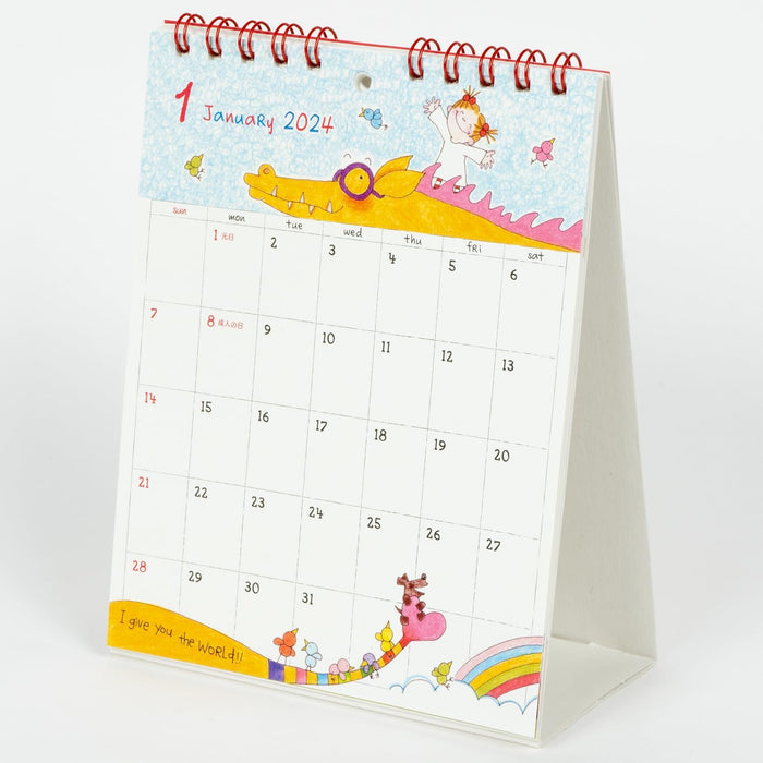 Greeting Life 2024 Desk Calendar Coco C-1518-RY