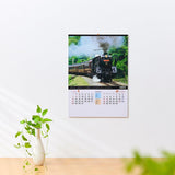 New Japan Calendar 2024 Wall Calendar Steam Locomotive Calendar Railroad & Road Map NK489