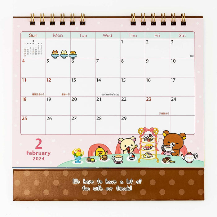 San-X 2024 Rilakkuma Desk Calendar CD38201