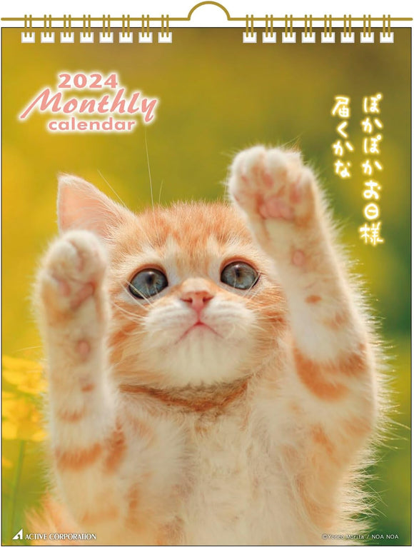Active Corporation 2024 Wall Calendar CAT Monthly 24ACL-06