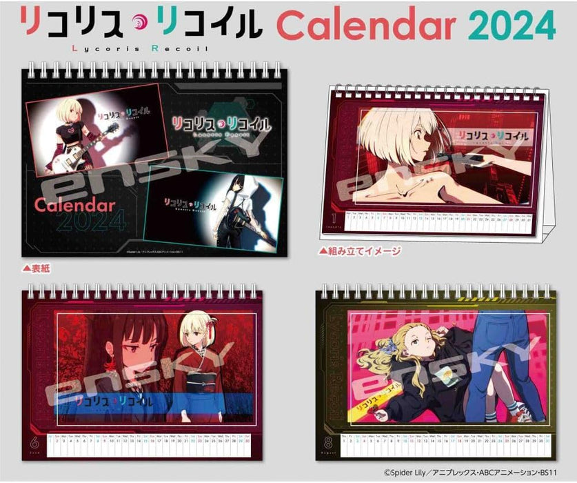 Ensky Lycoris Recoil 2024 Desk Calendar CL-129