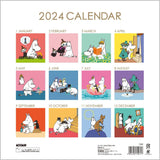 Gakken Sta:Ful 2024 Calendar Moomin Wall Calendar Square DM12011