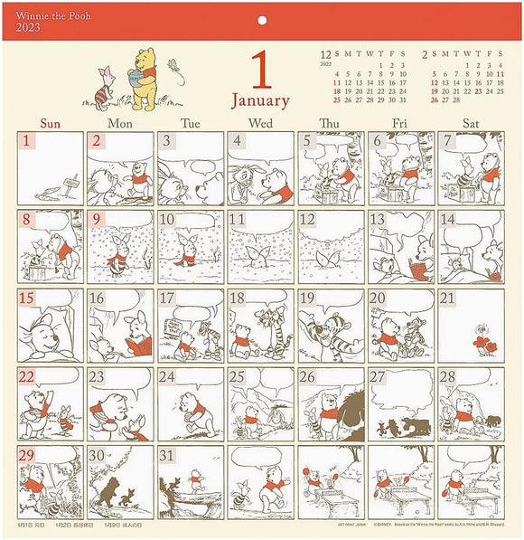 Winnie-the-Pooh Comic Design Calendar 2023 1000123796