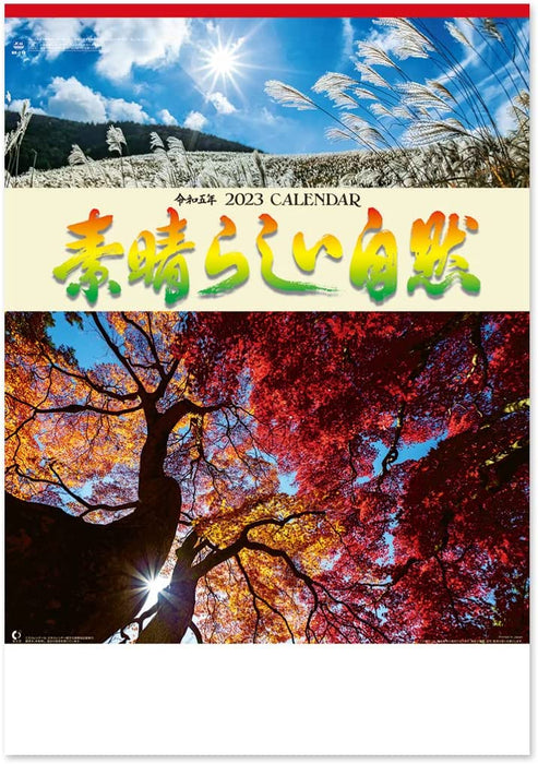 New Japan Calendar 2023 Wall Calendar Amazing Nature NK116