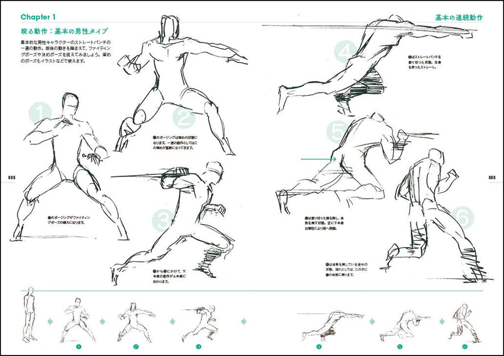 Junichi Hayama Animator's Sketch Collection of Moving Person Sketches - Battle Character Edition -