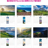 New Japan Calendar 2024 Wall Calendar World Golf Courses NK146 738x515mm