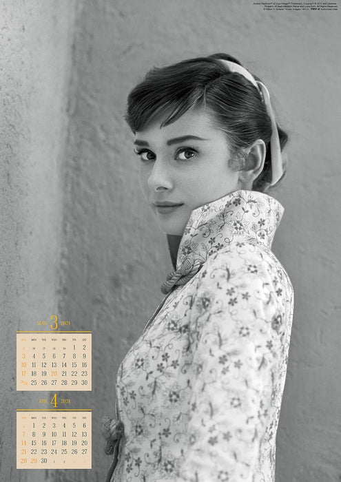 Try-X 2024 Wall Calendar Audrey Hepburn CL-341 B2