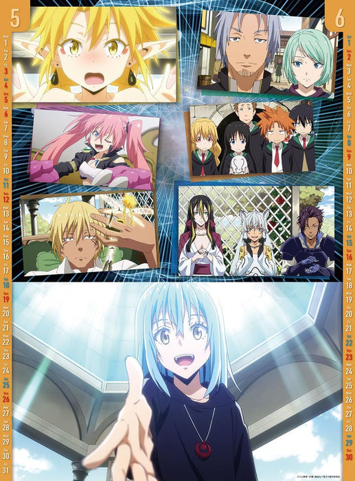 Try-X That Time I Got Reincarnated as a Slime (Tensei shitara Slime Datta Ken) 2024 Wall Calendar CL-022 A2