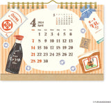 New Japan Calendar 2024 Desk Calendar Furukawashiko Retro Diary NK4106