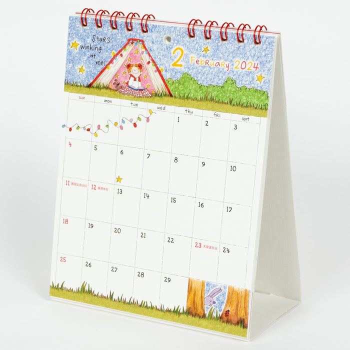 Greeting Life 2024 Desk Calendar Coco C-1518-RY