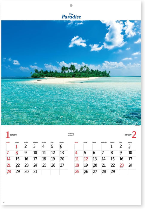 New Japan Calendar 2024 Wall Calendar The Paradose 610x425mm NK113