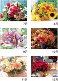 New Japan Calendar 2023 Wall Calendar Floral Healing NK71