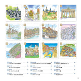 Adult Sketch Coloring Curated Collection: Charming European Streetscapes and Buildings
