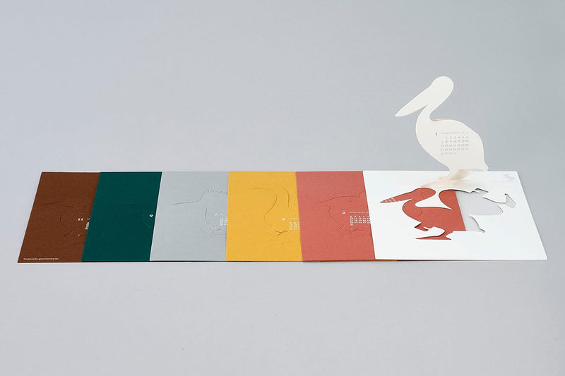 good morning 2024 desk calendar bird 1886