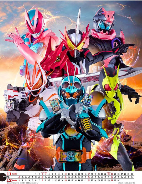 Try-X 2024 Wall Calendar Kamen Rider Gotchard & Kamen Rider Geats CL-64 A2