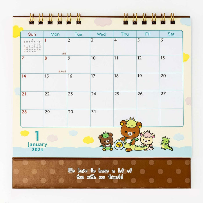 San-X 2024 Rilakkuma Desk Calendar CD38201