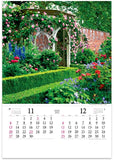 New Japan Calendar 2022 Wall Calendar English Garden NK405