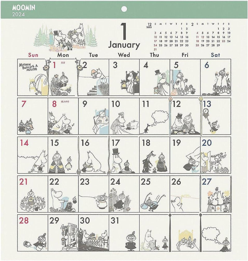 2024 Moomin Comic Design Calendar No.178