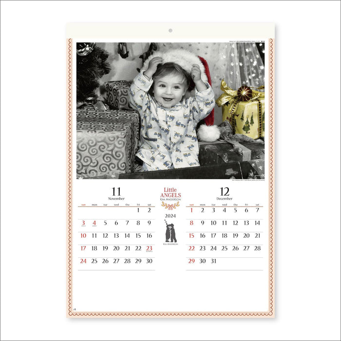 New Japan Calendar 2024 Wall Calendar Little Angels 7 Sheets NK36